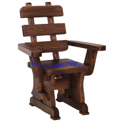 Стул "Воевода" с подлокотниками деревянный