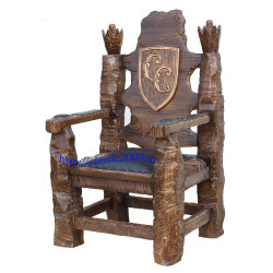 Трон "Именной" деревянный